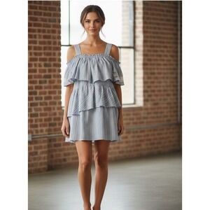 Suboo Tiered Dress Women's 6 Ruffled Tiered Desert Muse Lagenlook Boho NWT $250